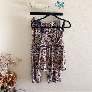 Linea Donatella Leopard Print Pj Set